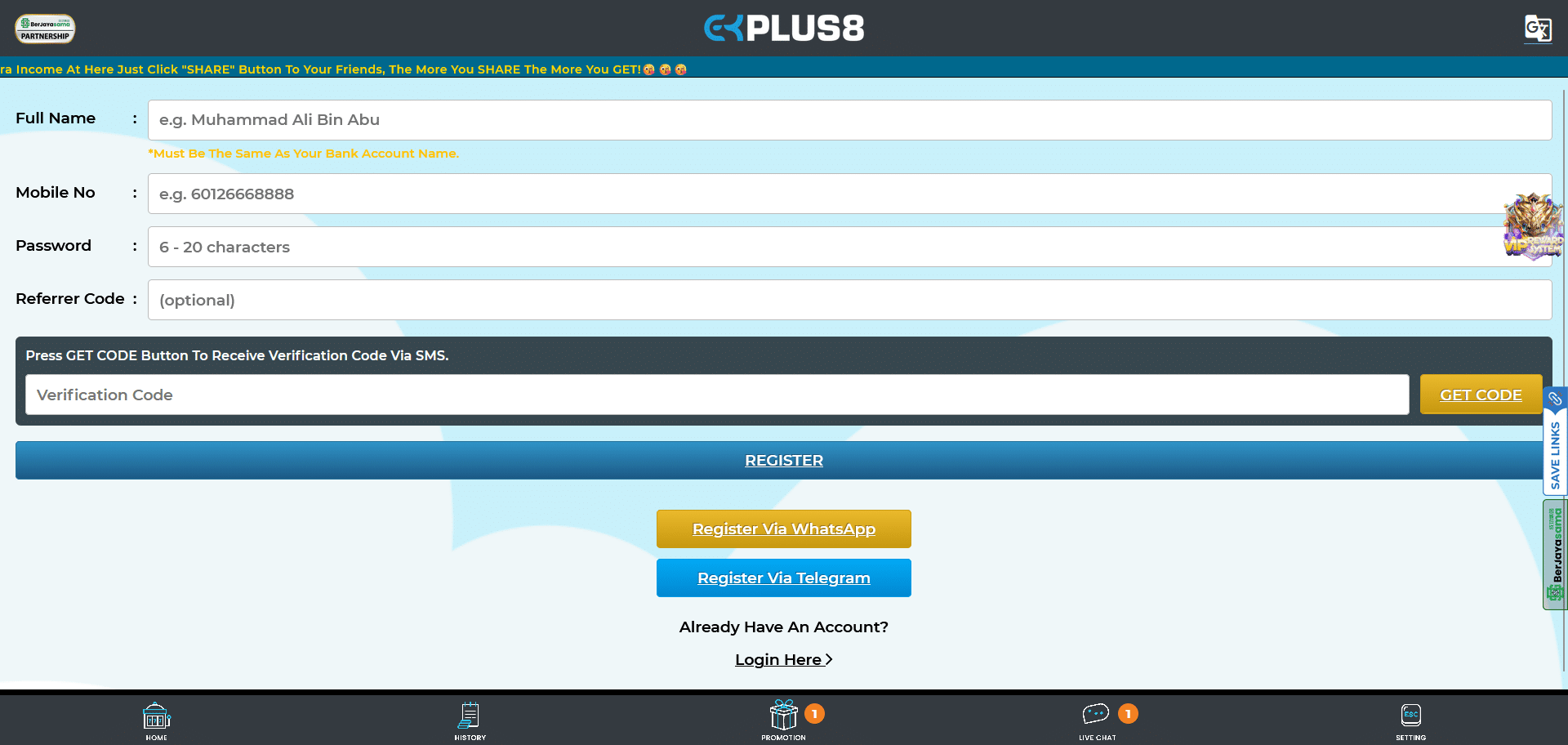 ekplus8 Login Page Casino